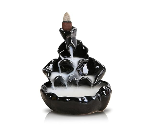 Ceramic Back Flow Incense Holder Shape- Water Fall
